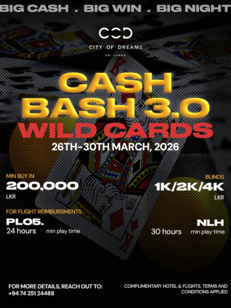 Cash Bash 3.0 – Wild Cards Arrives in Sri Lanka